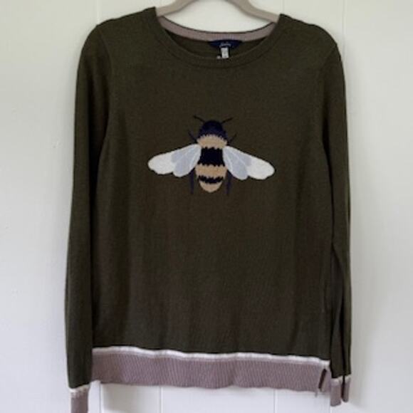 Joules “Miranda” Olive Green Bee Sweater - Picture 1 of 11